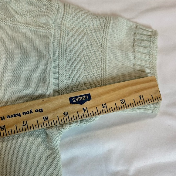Women’s JG Hook Light Green Short-Sleeved Sweater - Size Medium - 100% Cotton - Picture 7 of 8